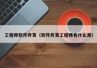 工程师软件开发（软件开发工程师有什么用）